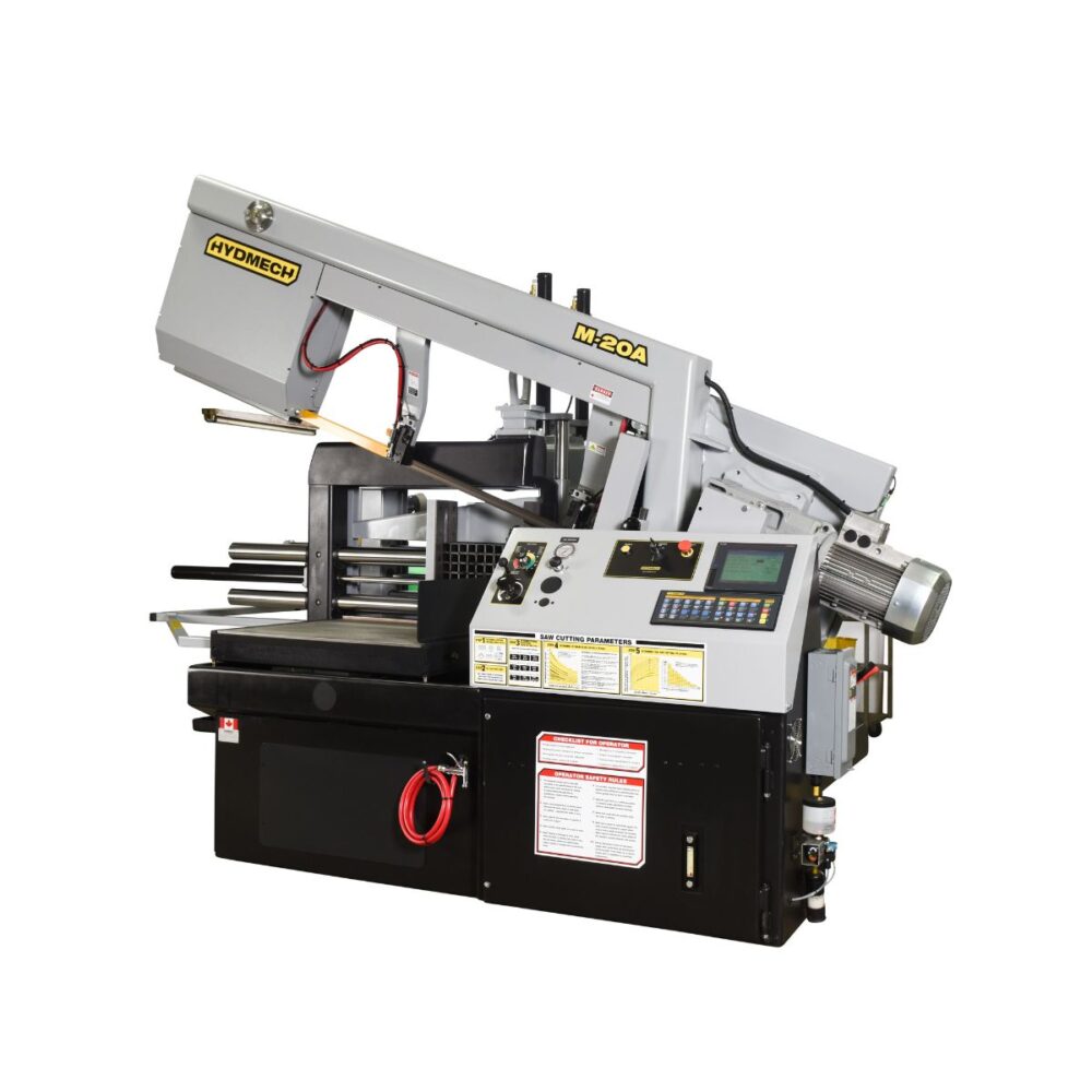 Hydmech M20A Automatic Horizontal Bandsaw. Hydmech bandsaw for steel fab and sheet metal.