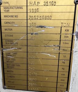 Used Hydraulic Press Brake