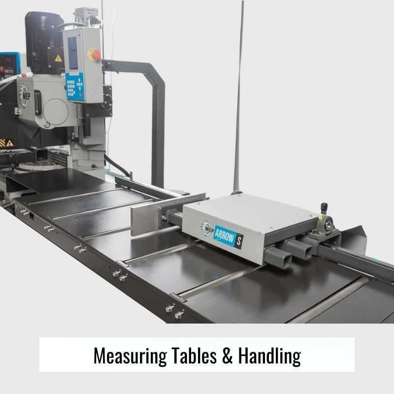 Measuring Tables and Handling for use with Saws